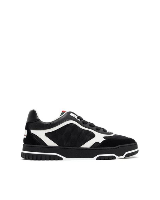 Gucci Re-Web Sneakers Met Vlakken in het Black voor heren