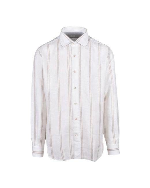 Eleventy White Casual Shirts for men