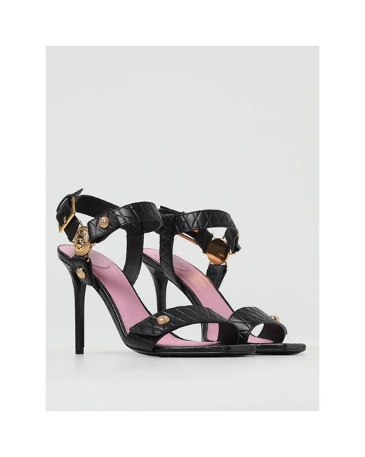 Balmain Black High Heel Sandals