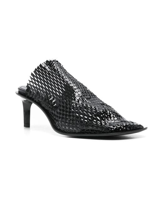 KENZO Black Heeled Mules