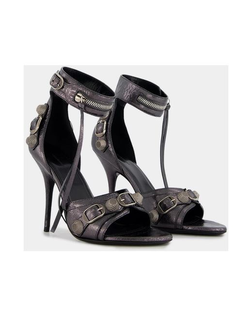 Balenciaga Black High Heel Sandals