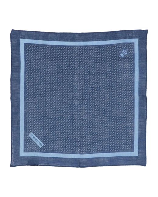 Corneliani Seidenes taschentuch, hergestellt in italien in Blue für Herren