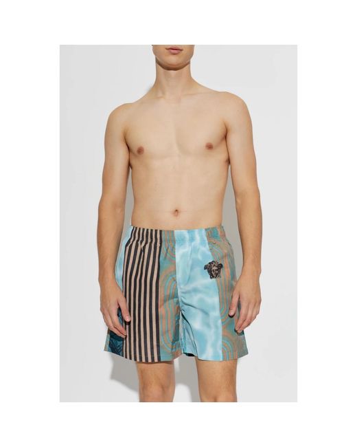 Beachwear Versace de hombre de color Blue