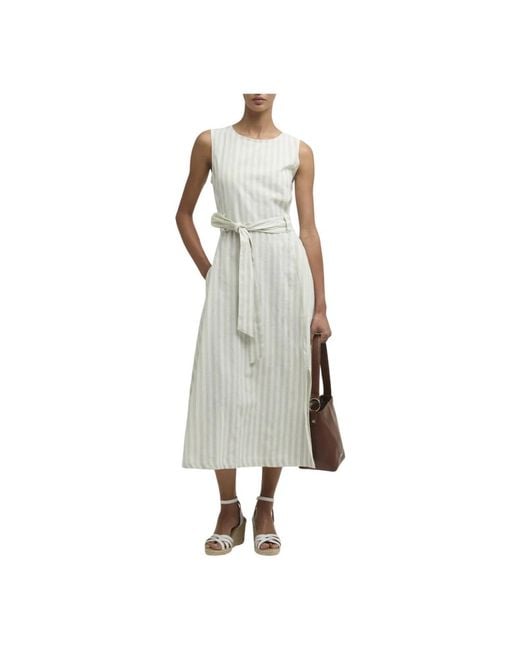Barbour White Midi Dresses
