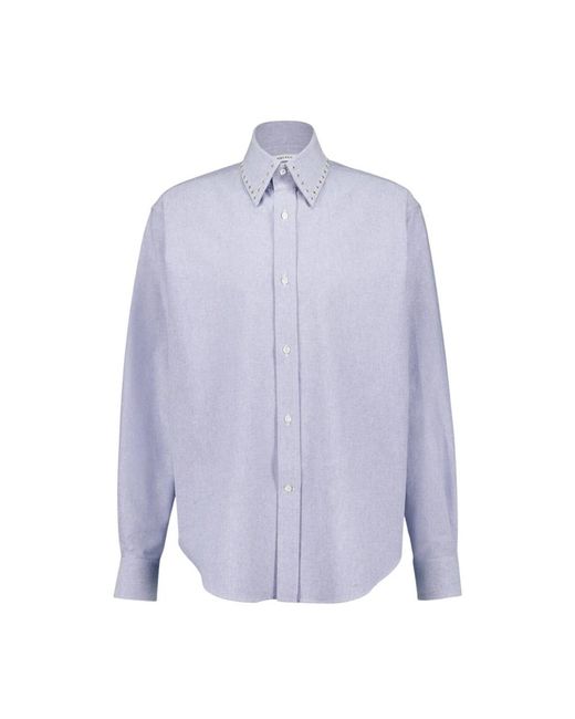 McQueen Blue Casual Shirts for men