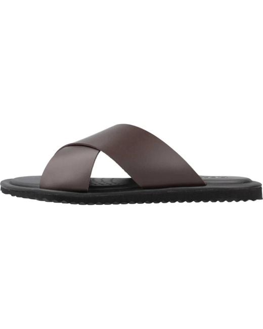 Sliders di Geox in Brown da Uomo