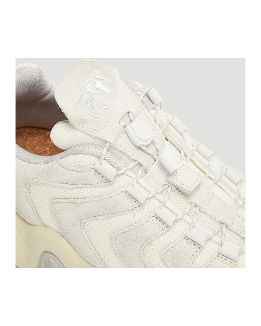 Eytys White Wildleder sneakers mit chunky gummisohle