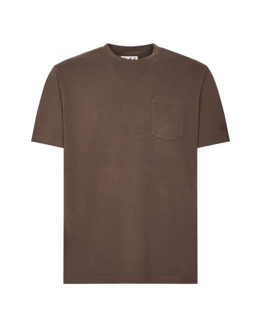 Mc2 Saint Barth Brown T-Shirts for men