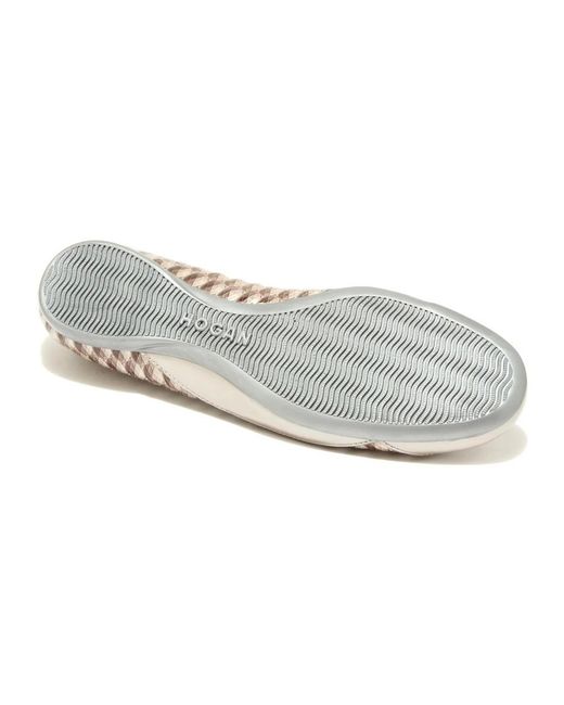 Hogan Metallic Ballerina Shoes