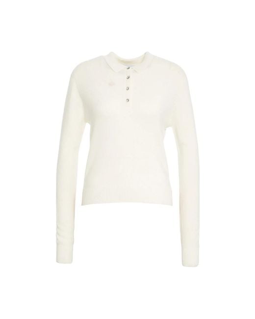 Round-Neck Knitwear Kaos en coloris White