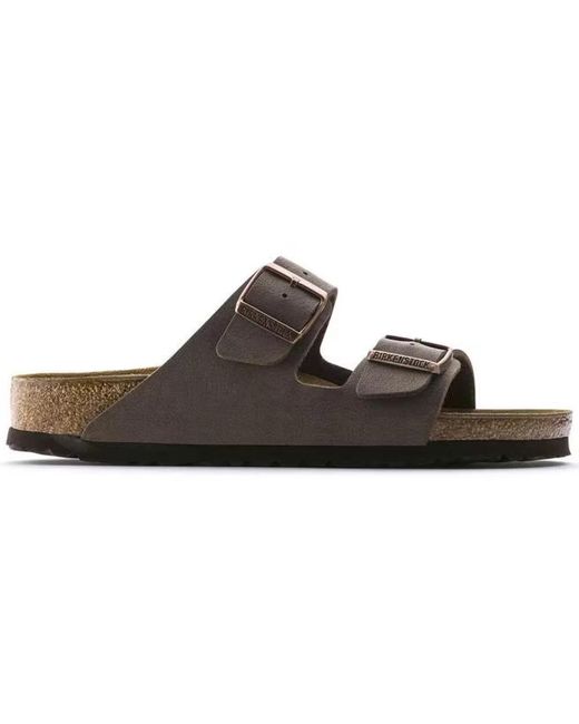 Birkenstock Brown Sliders for men