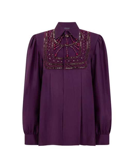 Alberta Ferretti Purple Shirts