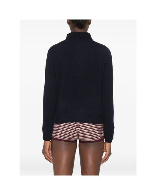 Be You Blue Round-Neck Knitwear