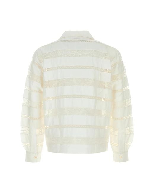 Bode White Casual Shirts for men