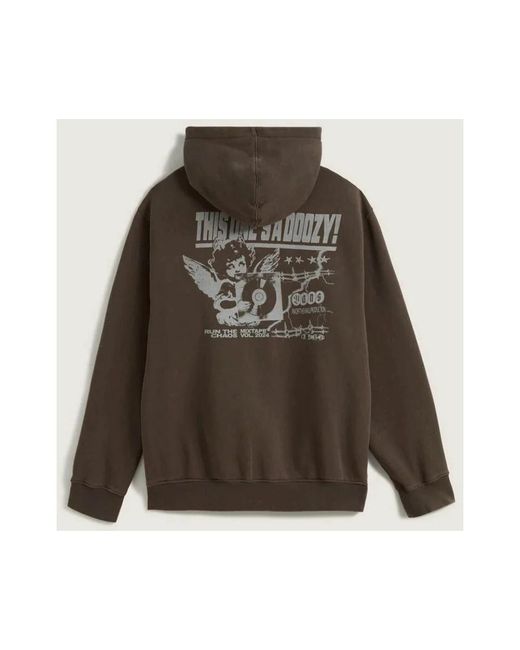 Vans Hoodies & Sweatvesten ,Bruin ,Earthbound Loose Fit Fz in het Brown voor heren