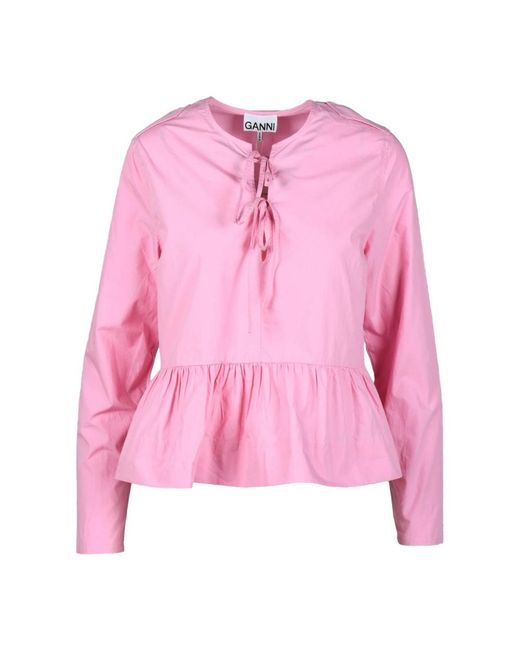 Ganni Pink Blouses