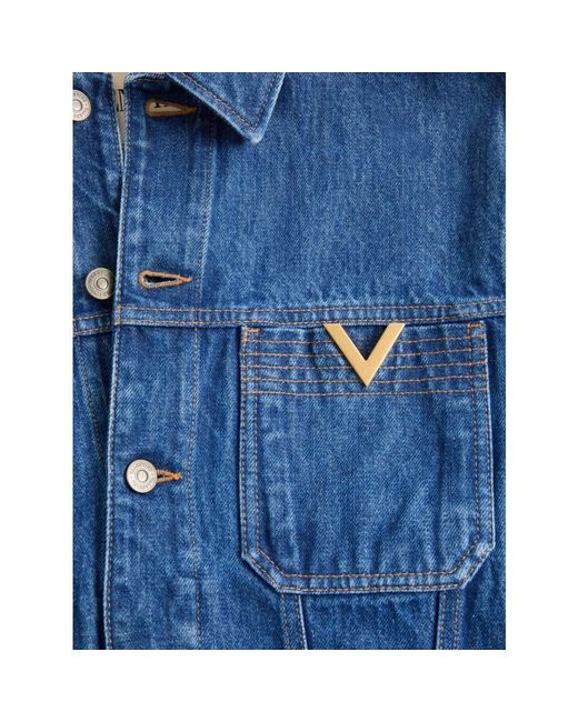 Valentino Blue Denim Jackets for men