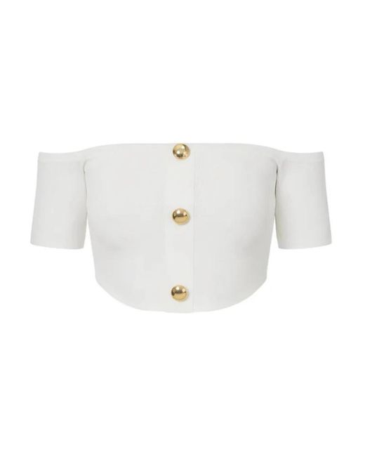 Elisabetta Franchi White Blouses