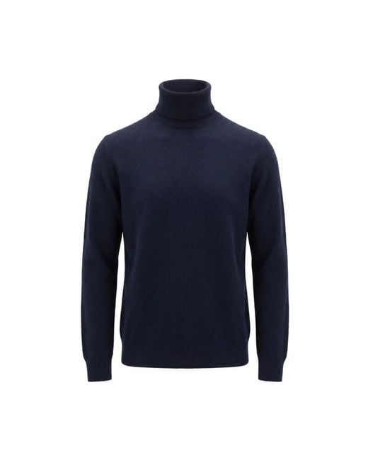 Drumohr Blue Turtlenecks for men