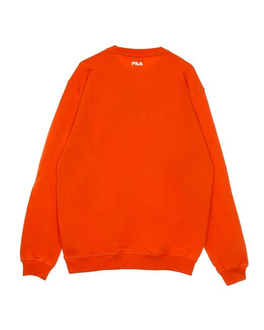 Fila Hoodies & Sweatvesten ,Oranje ,Katoen Tigerlily Crew Neck Sweatshirt in het Orange voor heren