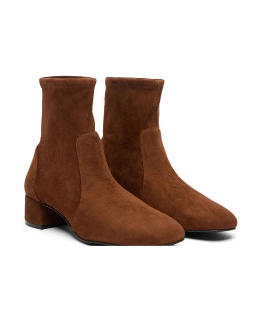 Stuart Weitzman Brown Heeled Boots