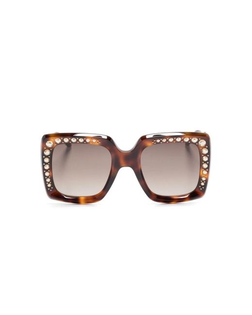 Carolina Herrera Brown Sunglasses