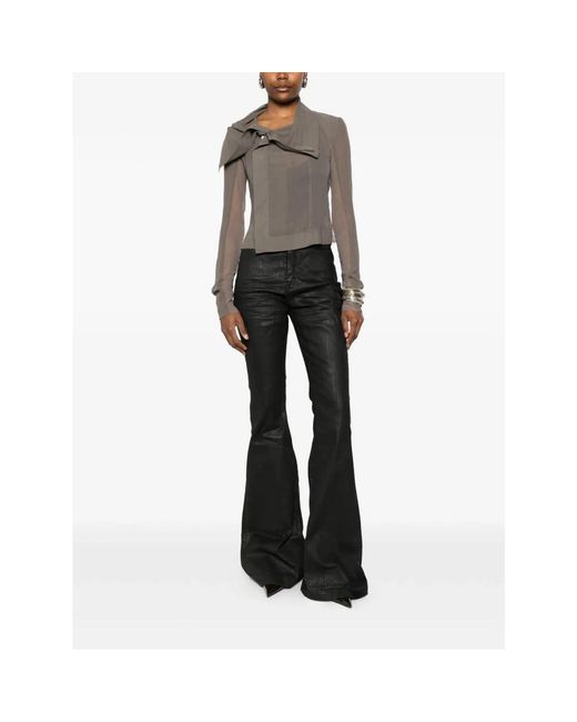 Rick Owens Black Flared Jeans