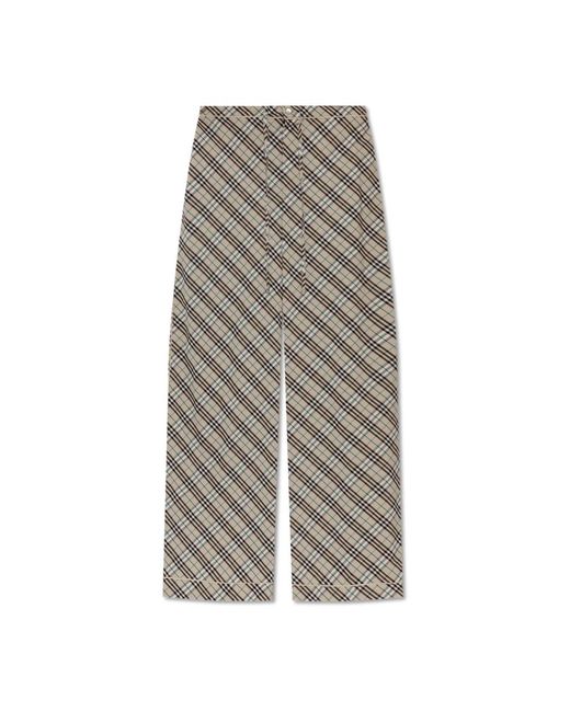 Burberry Gray Wide Trousers