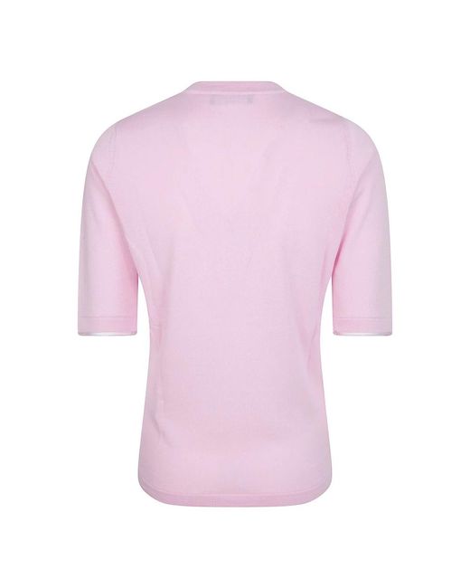 Fabiana Filippi Pink Round-Neck Knitwear