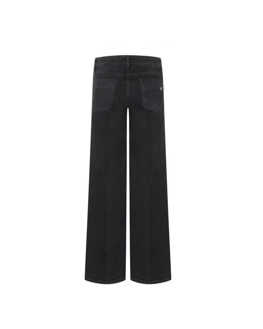 Cambio Black Wide Jeans