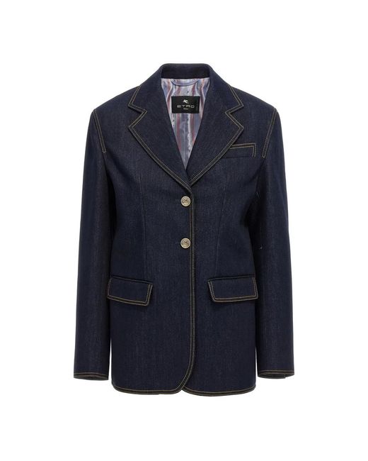 Etro Blue Blazers