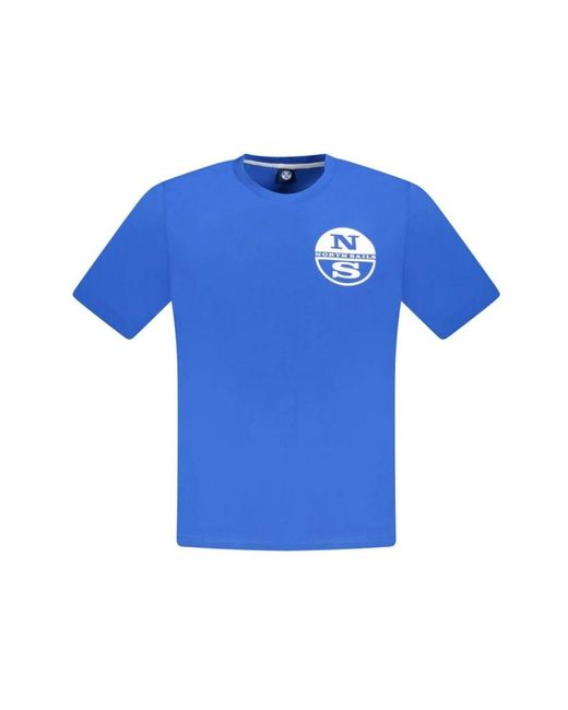 North Sails Blue T-Shirts for men