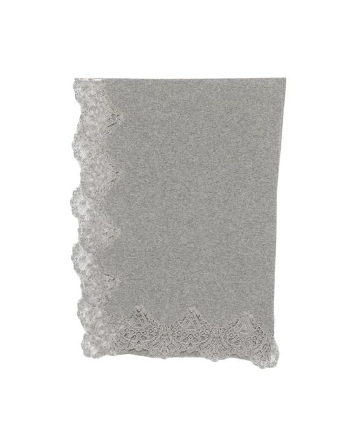 Ermanno Scervino Gray Scarves