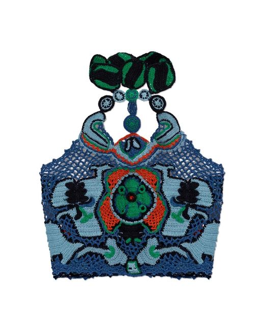 Etro Blue Sleeveless Tops