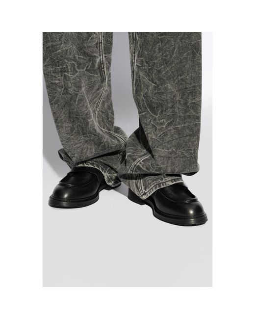 Emporio Armani Black Loafers for men