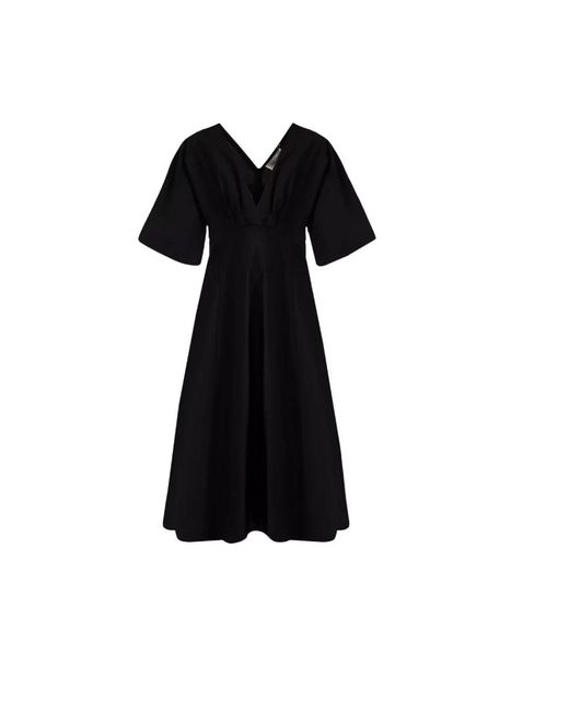 Forte_forte Black Midi Dresses