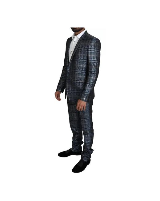 Dolce & Gabbana Black Single Breasted Suits for men