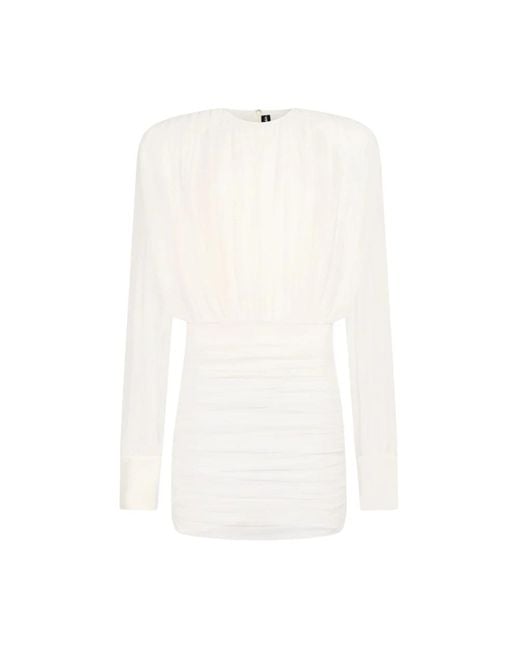 David Koma White Short Dresses