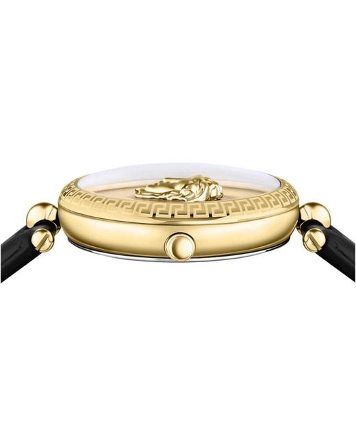 Versace Metallic Armbanduhr palazzo schwarz, gold 39 mm veco02722