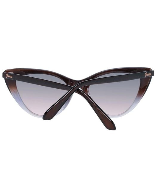 Occhiali da sole cat eye marroni da donna di Guess in Brown