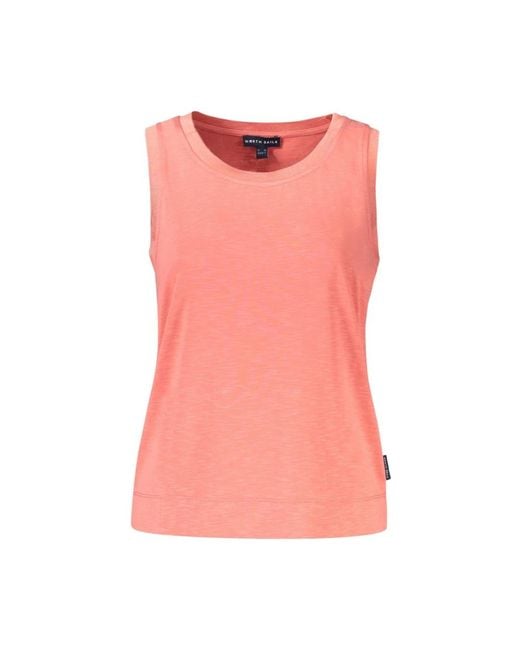 North Sails Pink Sleeveless Tops