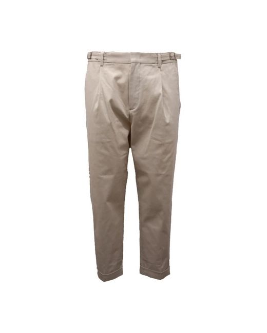 Paolo Pecora Gray Slim-Fit Trousers for men