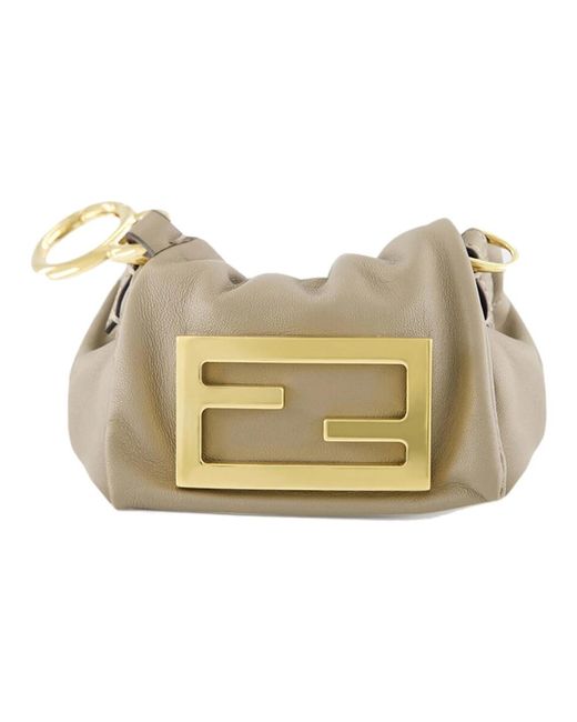 Fendi Natural Shoulder Bags