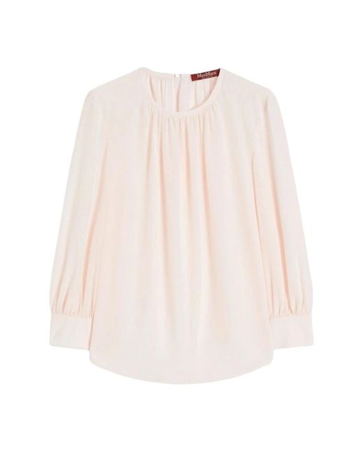 Max Mara Colmo Blouse in het Pink