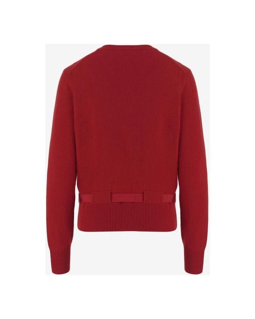 Ferragamo Red Cashmere Knitwear