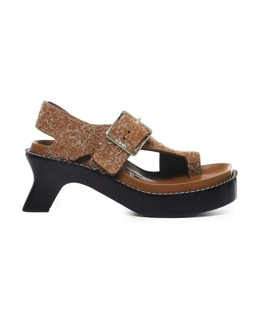 Loewe Brown High Heel Sandals