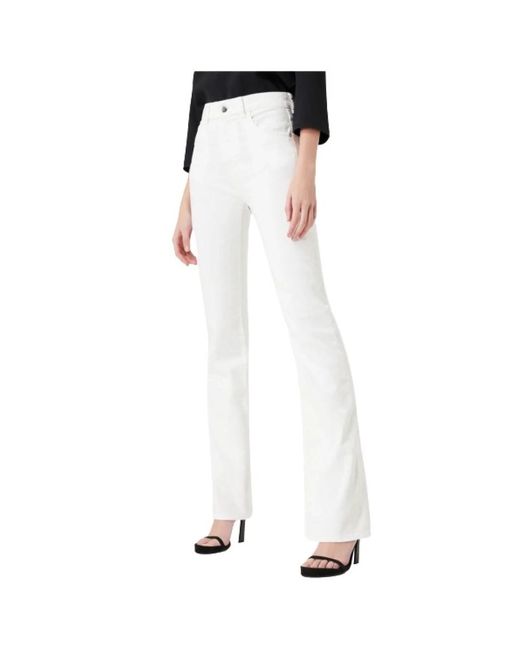 Flared jeans Emporio Armani de color White