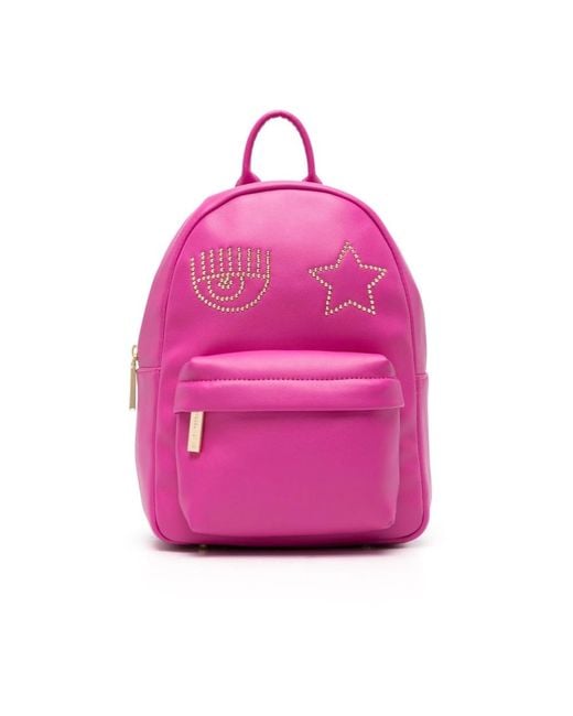 Chiara Ferragni Pink Backpacks