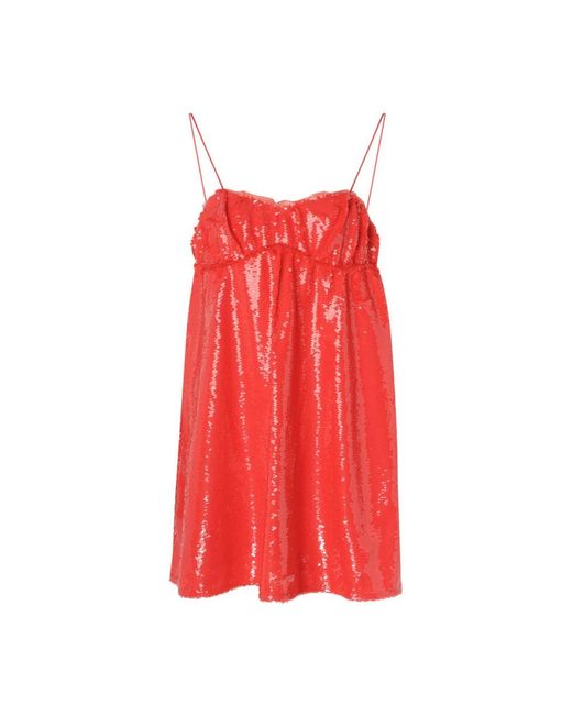 Ganni Red Short Dresses