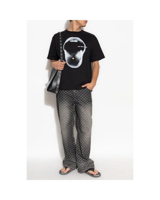 T-Shirts M I S B H V de hombre de color Black